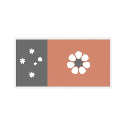 Flag of the Northern Territory Australia - STICKER Vinyl Kiss-Cut Decal 4 Inch Transparent - The Sticker Space