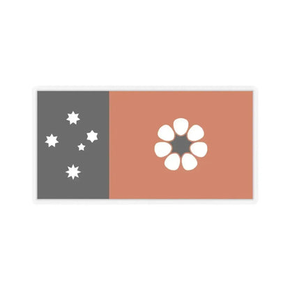 Flag of the Northern Territory Australia - STICKER Vinyl Kiss-Cut Decal 4 Inch Transparent - The Sticker Space