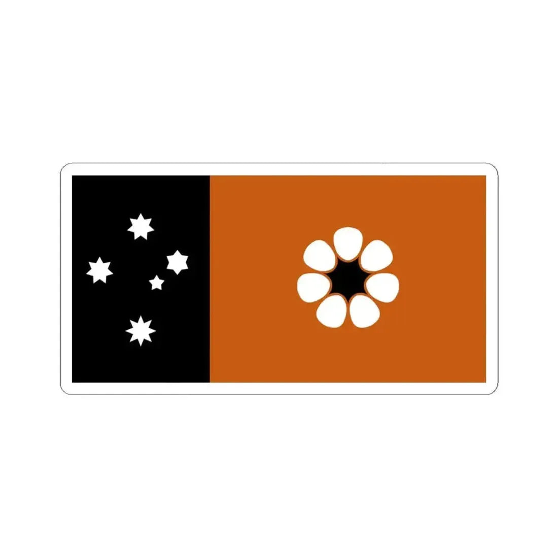 Flag of the Northern Territory (Australia) STICKER Vinyl Kiss-Cut Decal 4 Inch White - The Sticker Space