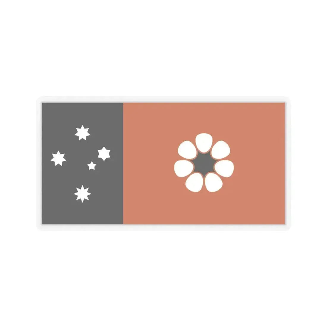 Flag of the Northern Territory Australia - STICKER Vinyl Kiss-Cut Decal 6 Inch Transparent - The Sticker Space