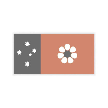 Flag of the Northern Territory Australia - STICKER Vinyl Kiss-Cut Decal 6 Inch Transparent - The Sticker Space