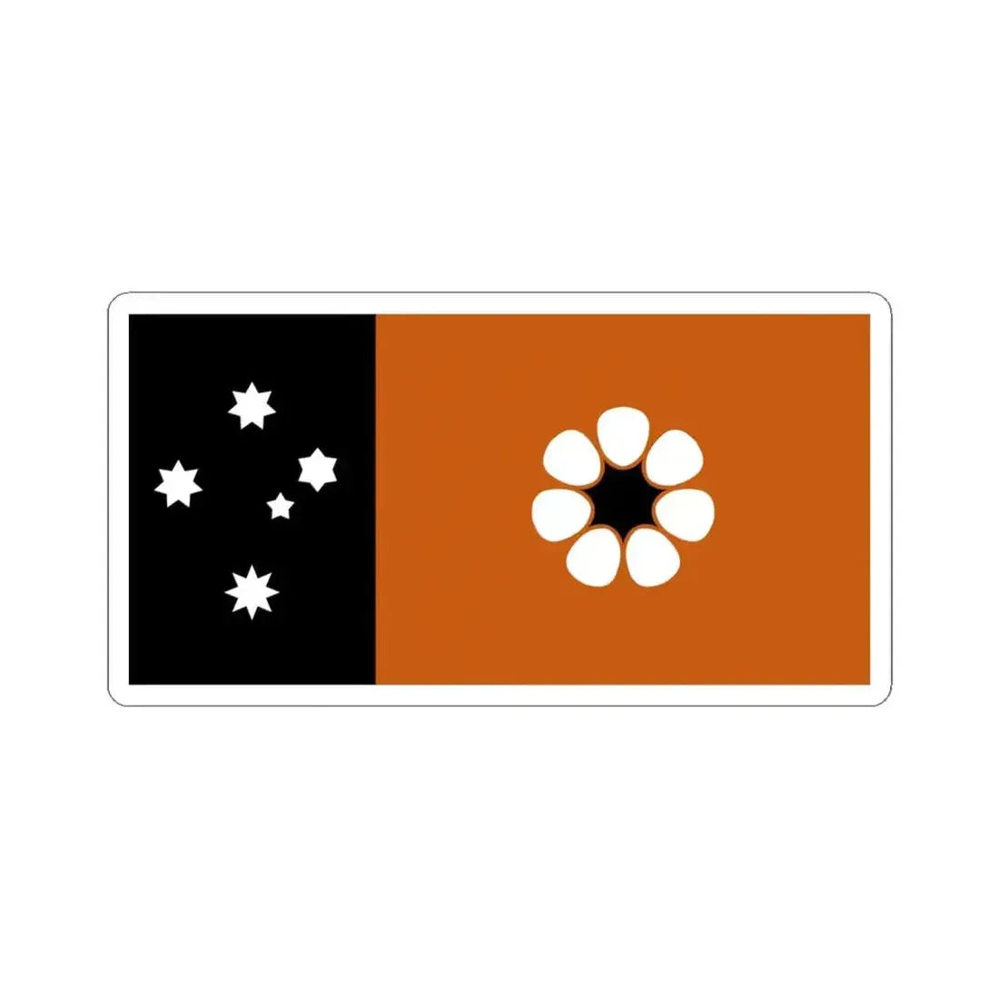 Flag of the Northern Territory (Australia) STICKER Vinyl Kiss-Cut Decal 6 Inch White - The Sticker Space