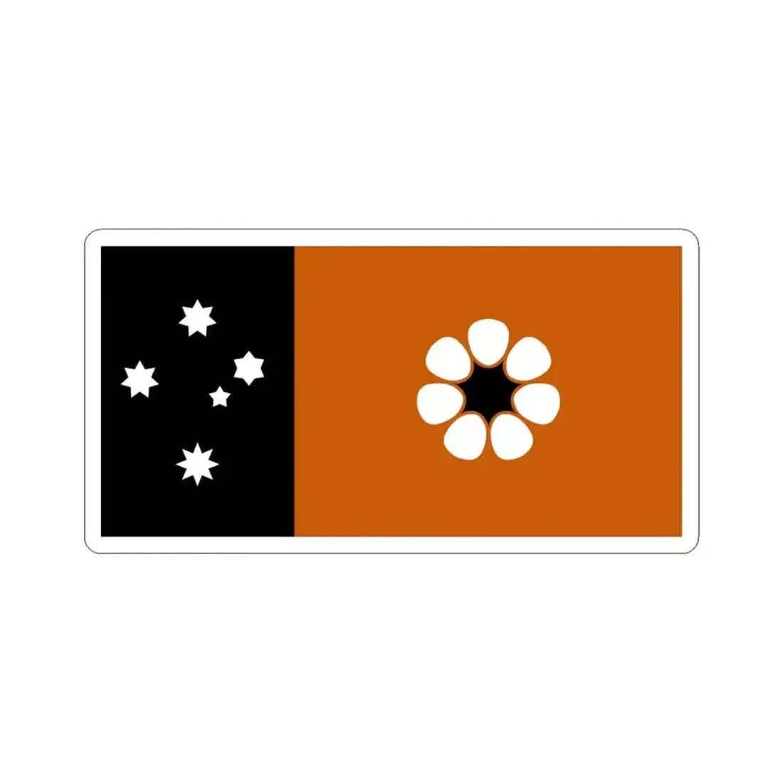Flag of the Northern Territory Australia - STICKER Vinyl Kiss-Cut Decal 6 Inch White - The Sticker Space