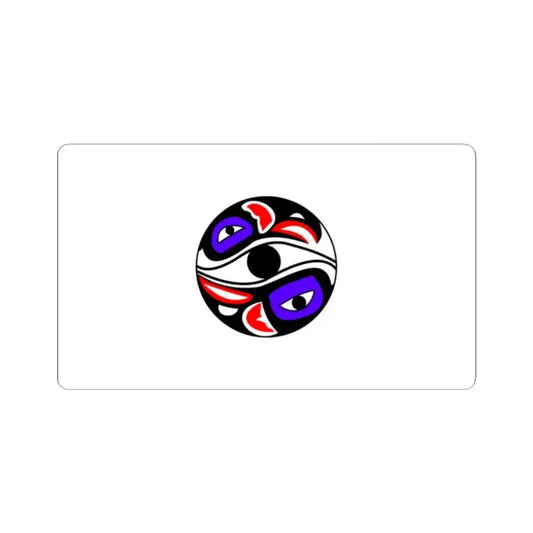 Flag of the Organized Village of Kake (United States) STICKER Vinyl Kiss-Cut Decal 2 Inch White - The Sticker Space