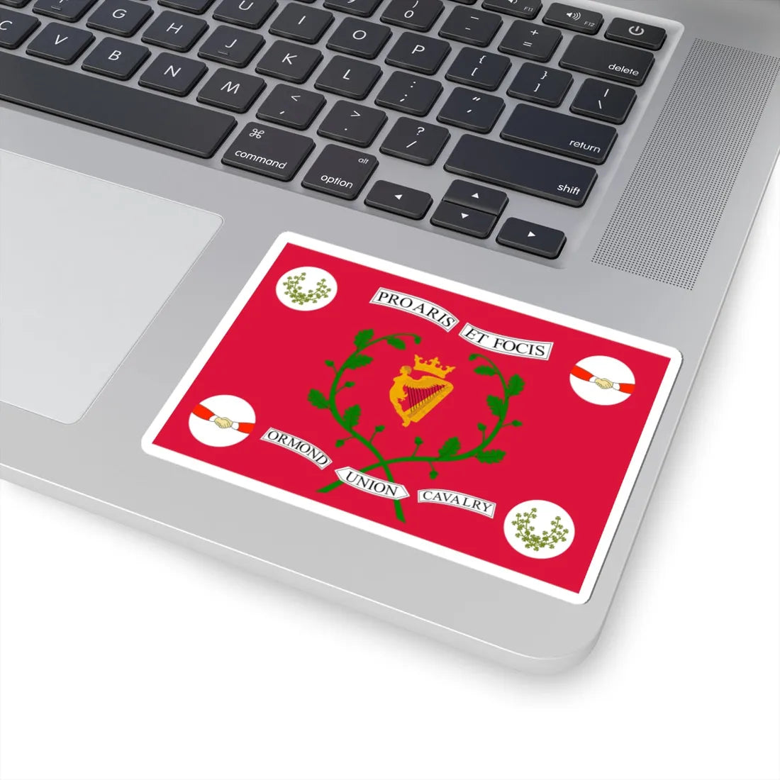Flag of the Ormond Union Cavalry (Ireland) STICKER Vinyl Kiss-Cut Decal - The Sticker Space