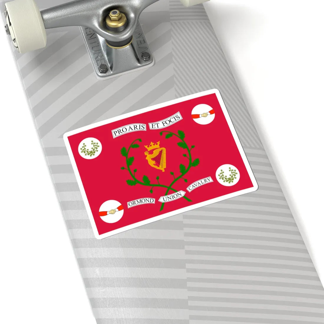 Flag of the Ormond Union Cavalry (Ireland) STICKER Vinyl Kiss-Cut Decal - The Sticker Space