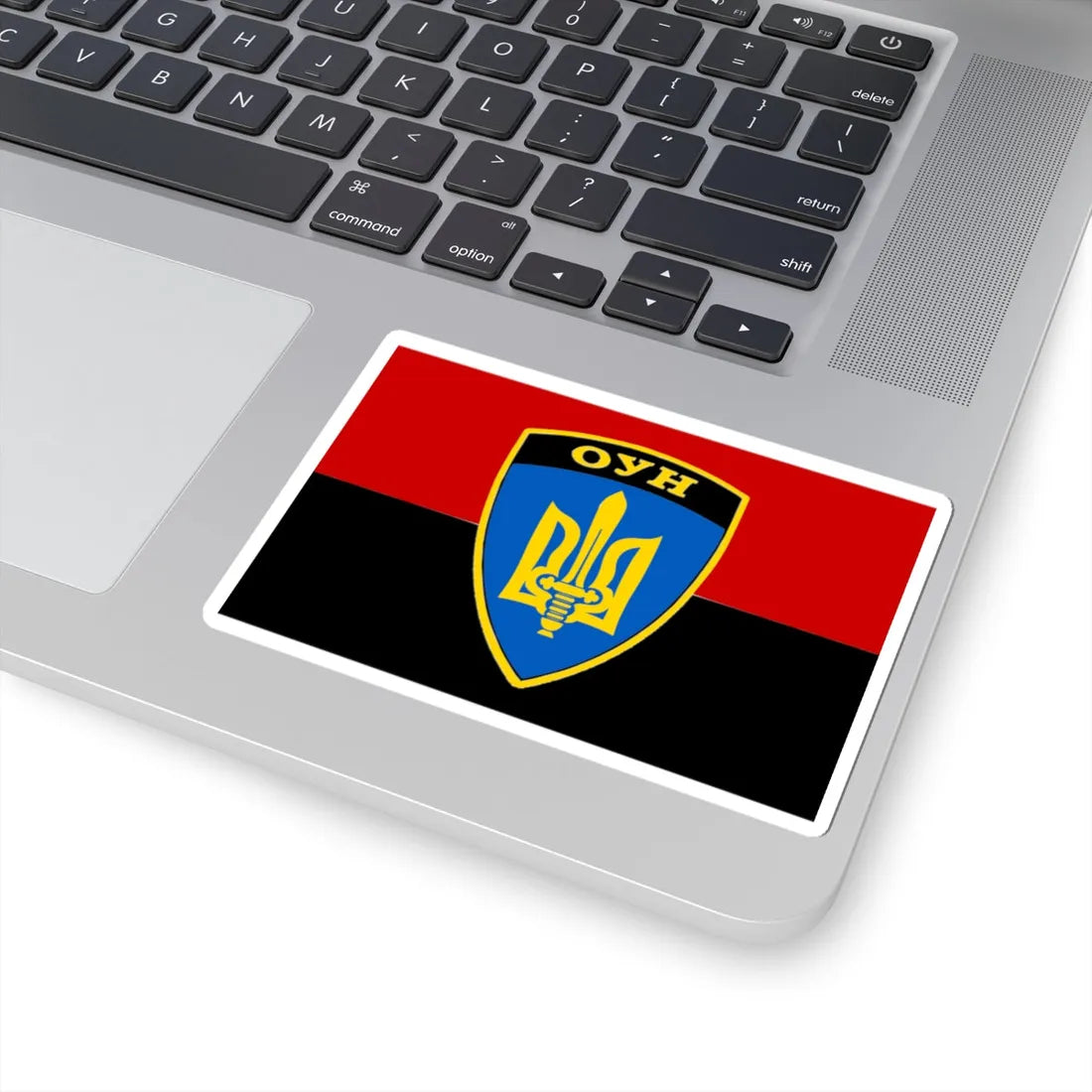 Flag of the OUN Battalion (Ukraine) STICKER Vinyl Kiss-Cut Decal - The Sticker Space