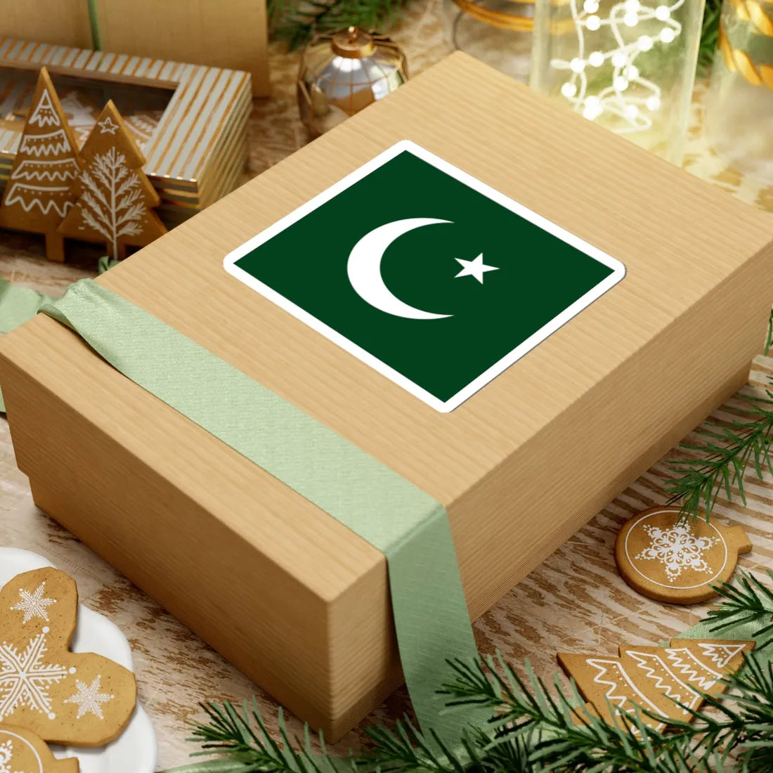 Flag of the Pakistan Muslim League (Pakistan) STICKER Vinyl Kiss-Cut Decal - The Sticker Space