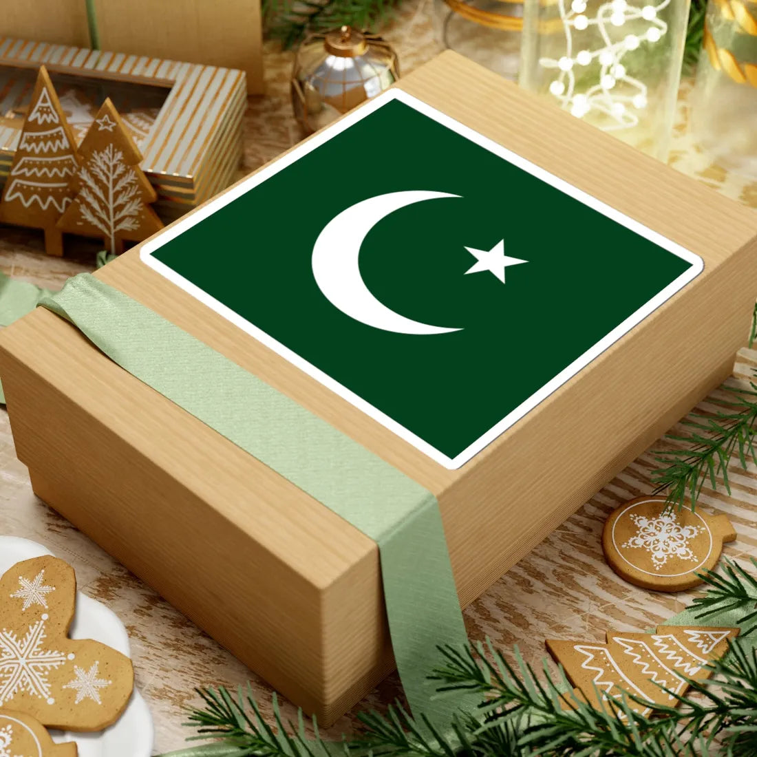 Flag of the Pakistan Muslim League (Pakistan) STICKER Vinyl Kiss-Cut Decal - The Sticker Space