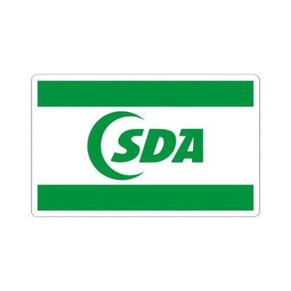 Flag of the Party of Democratic Action 1996 (Bosnia and Herzegovina) STICKER Vinyl Kiss-Cut Decal 2 Inch White - The Sticker Space