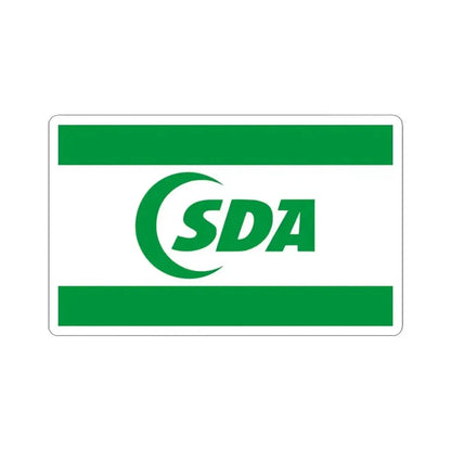 Flag of the Party of Democratic Action 1996 (Bosnia and Herzegovina) STICKER Vinyl Kiss-Cut Decal 3 Inch White - The Sticker Space