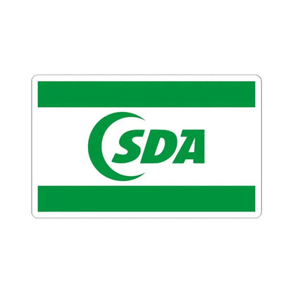 Flag of the Party of Democratic Action 1996 (Bosnia and Herzegovina) STICKER Vinyl Kiss-Cut Decal 6 Inch White - The Sticker Space