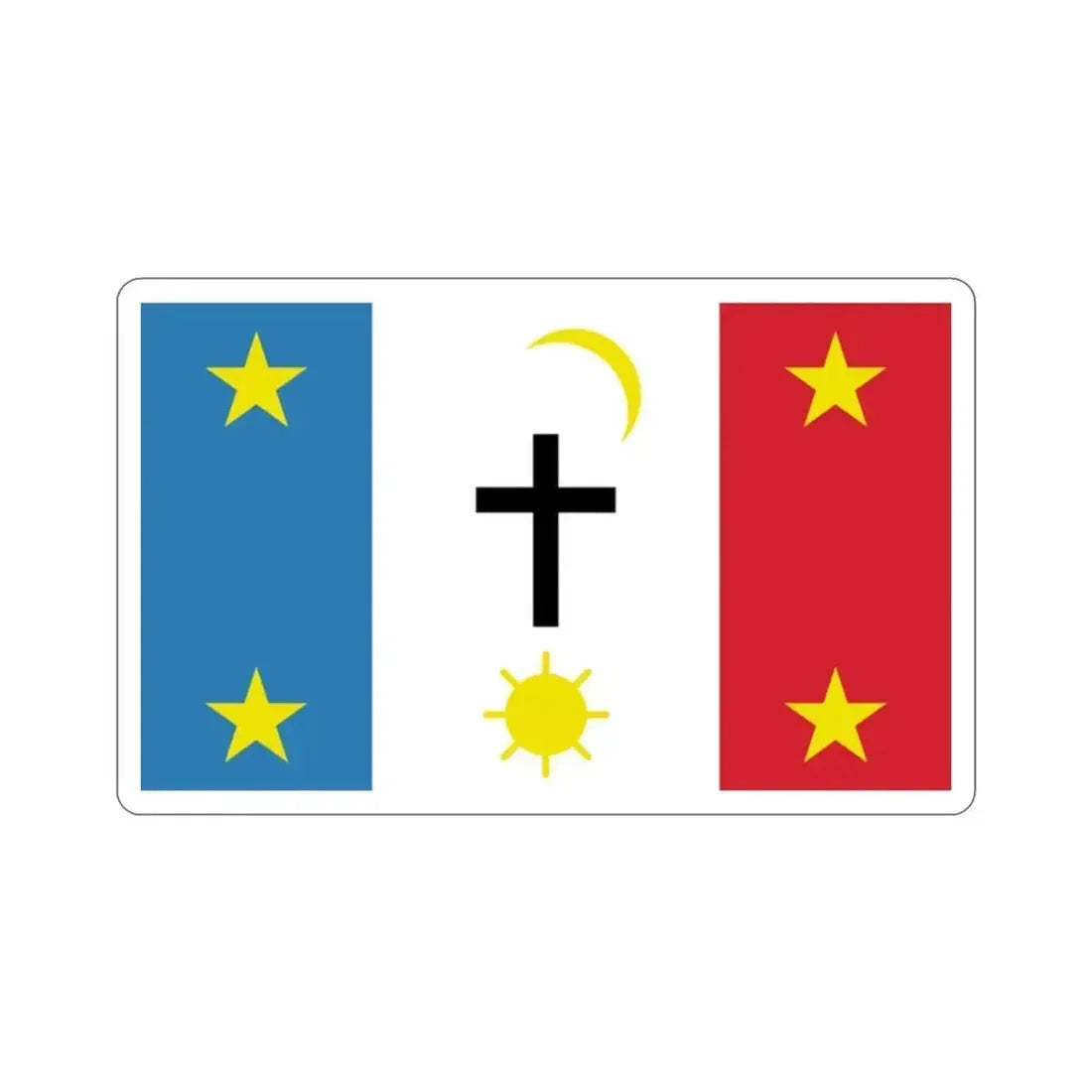 Flag of the Pascua Yaqui Tribe of Arizona STICKER Vinyl Die-Cut Decal 2 Inch - The Sticker Space