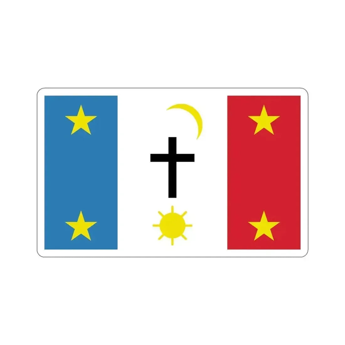 Flag of the Pascua Yaqui Tribe of Arizona STICKER Vinyl Die-Cut Decal 5 Inch - The Sticker Space