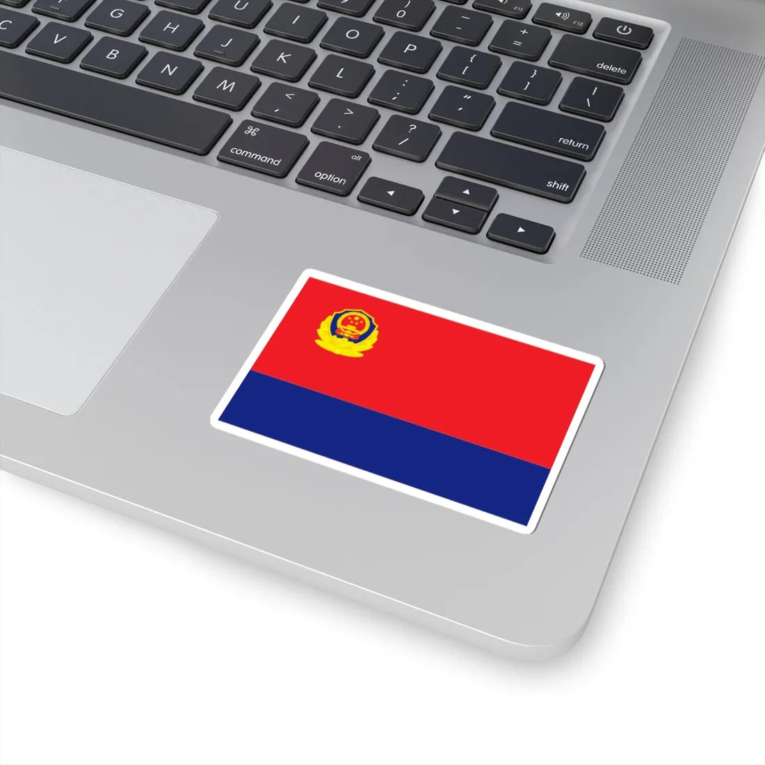 Flag of the Peoples Police of the Peoples Republic of China (China) (Coat of Arms) STICKER Vinyl Kiss-Cut Decal - The Sticker Space