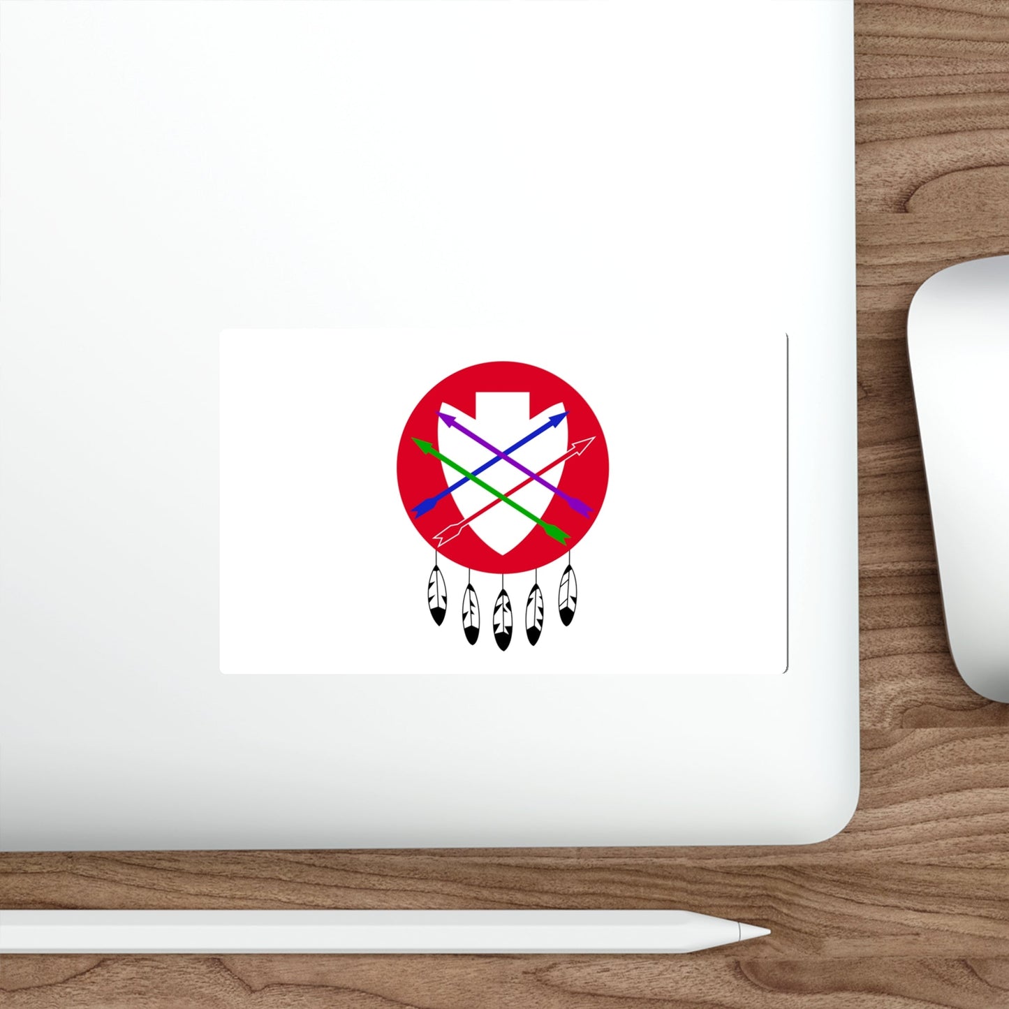 Flag of the Peoria Indian Tribe of Oklahoma STICKER Vinyl Die-Cut Decal-The Sticker Space