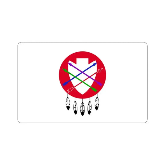 Flag of the Peoria Indian Tribe of Oklahoma STICKER Vinyl Die-Cut Decal 2 Inch - The Sticker Space