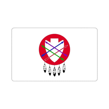 Flag of the Peoria Indian Tribe of Oklahoma STICKER Vinyl Die-Cut Decal 3 Inch - The Sticker Space