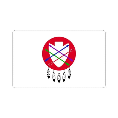 Flag of the Peoria Indian Tribe of Oklahoma STICKER Vinyl Die-Cut Decal 4 Inch - The Sticker Space
