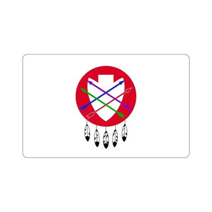 Flag of the Peoria Indian Tribe of Oklahoma STICKER Vinyl Die-Cut Decal 5 Inch - The Sticker Space
