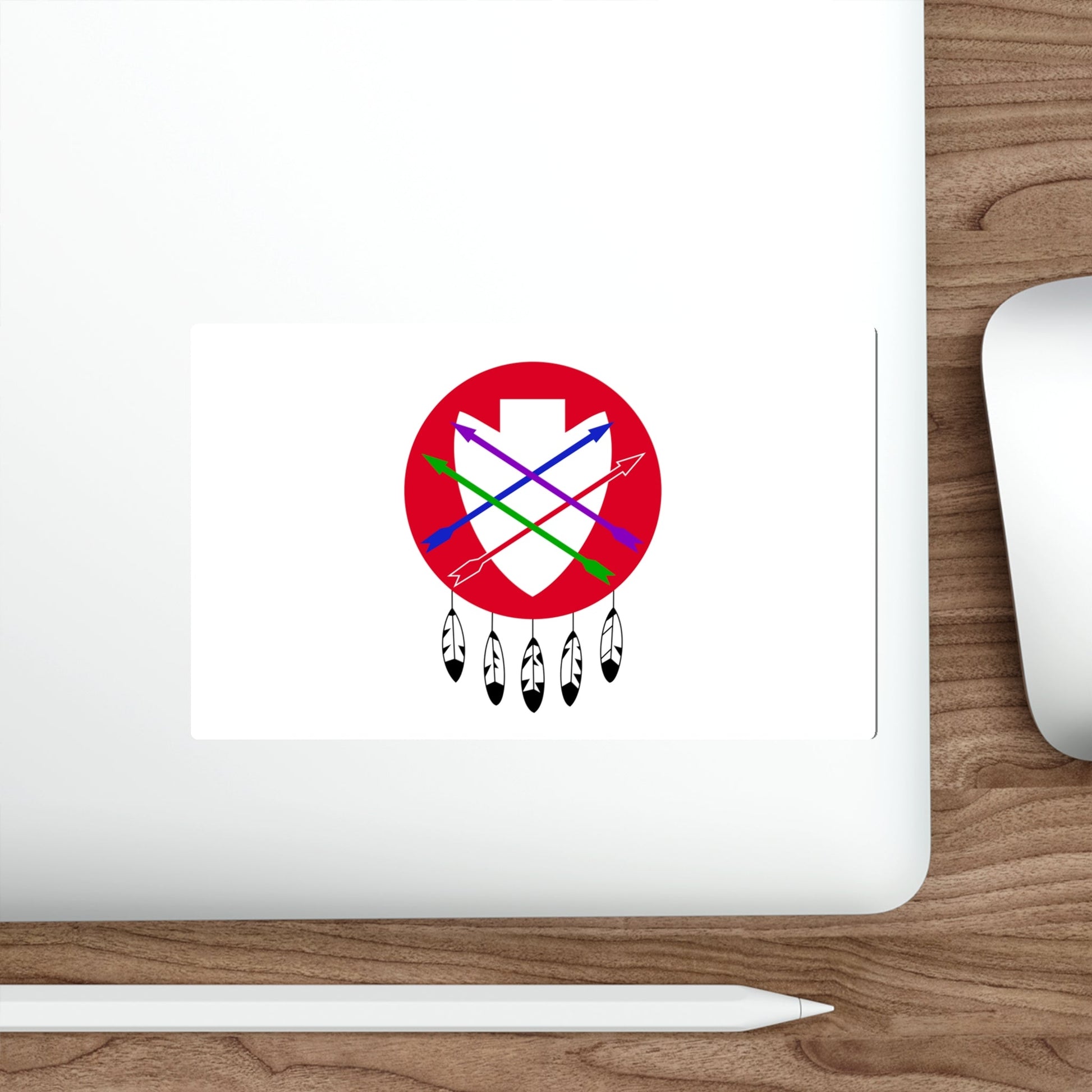 Flag of the Peoria Indian Tribe of Oklahoma STICKER Vinyl Die-Cut Decal-The Sticker Space