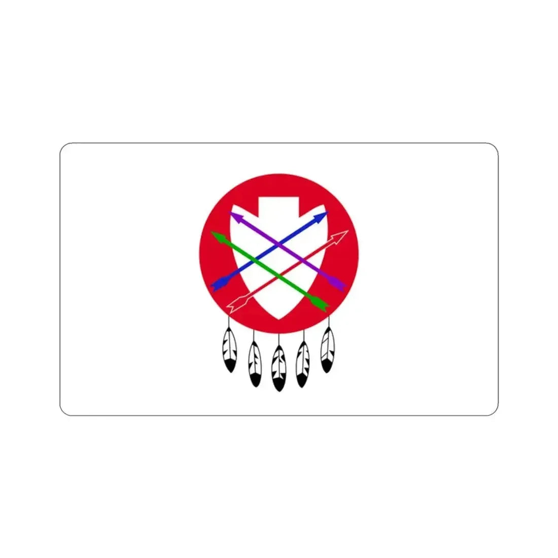 Flag of the Peoria Indian Tribe of Oklahoma STICKER Vinyl Die-Cut Decal - The Sticker Space