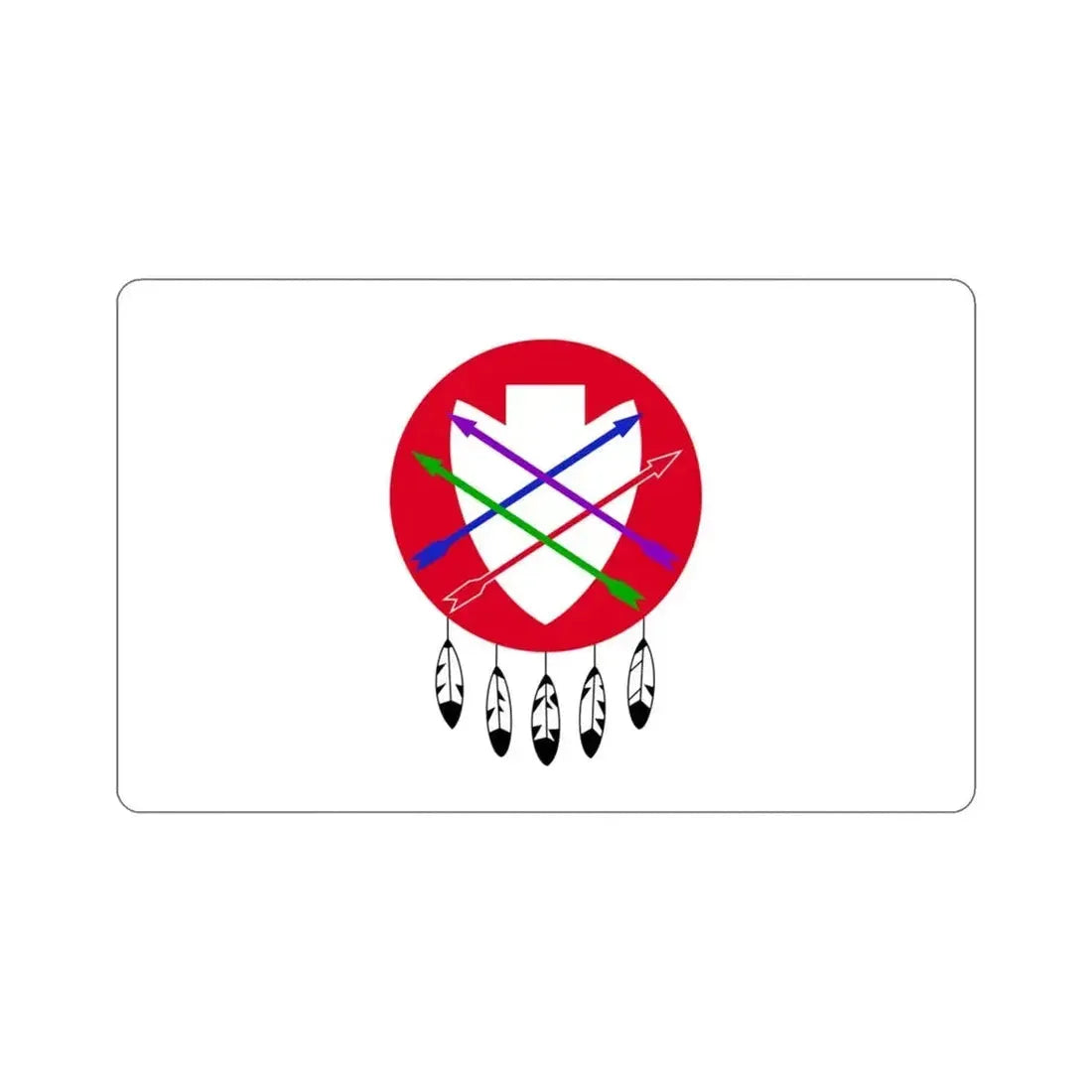 Flag of the Peoria Indian Tribe of Oklahoma STICKER Vinyl Die-Cut Decal - The Sticker Space