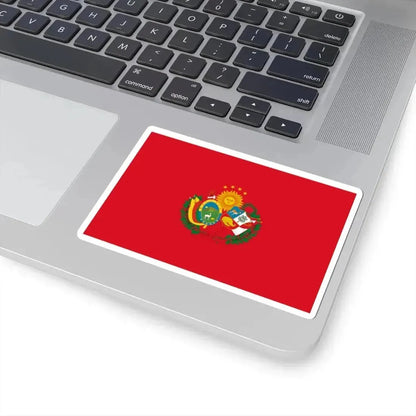Flag of the Peru-Bolivian Confederation (Bolivia) STICKER Vinyl Kiss-Cut Decal - The Sticker Space