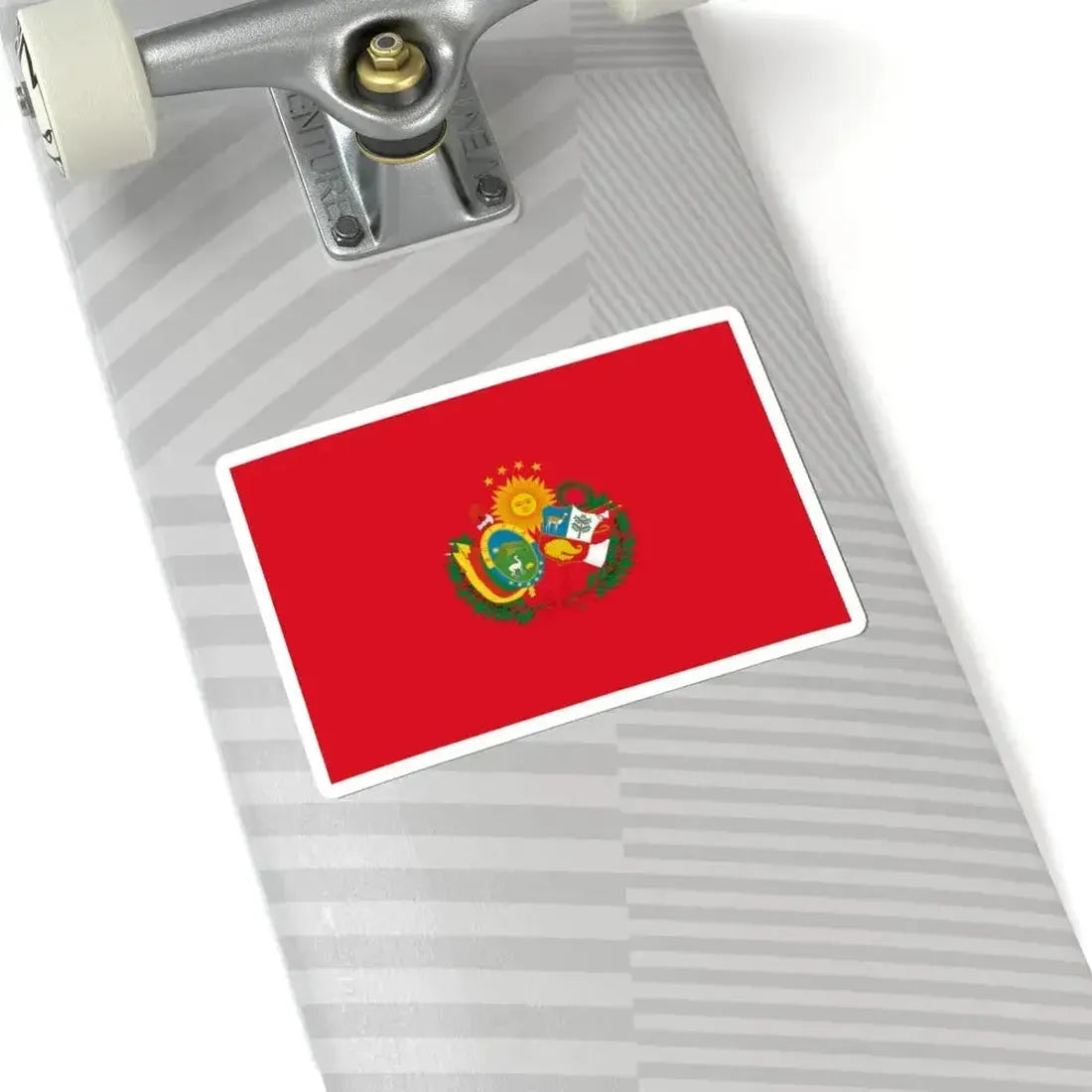 Flag of the Peru-Bolivian Confederation (Bolivia) STICKER Vinyl Kiss-Cut Decal - The Sticker Space