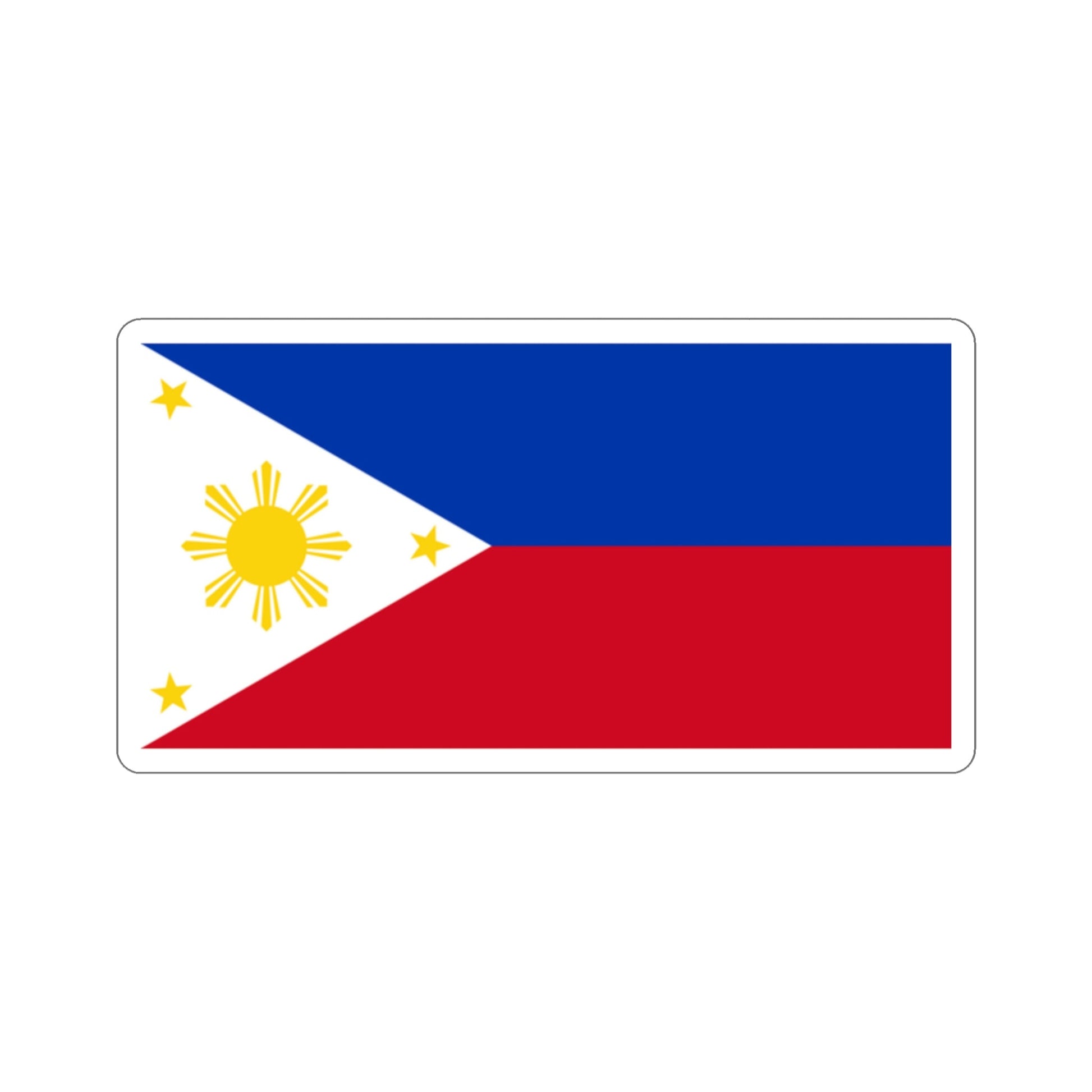 Flag of the Philippines STICKER Vinyl Die-Cut Decal-2 Inch-The Sticker Space