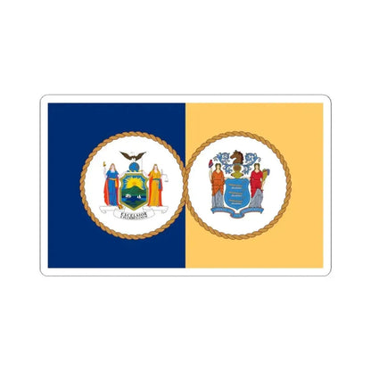 Flag of the Port Authority of New York and New Jersey (United States) STICKER Vinyl Kiss-Cut Decal 6 Inch White - The Sticker Space