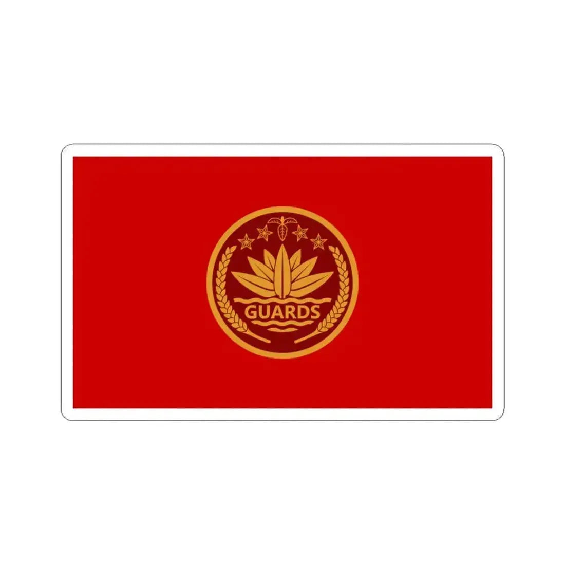 Flag of the President Guard Regiment PGR (Bangladesh) STICKER Vinyl Kiss-Cut Decal 3 Inch White - The Sticker Space