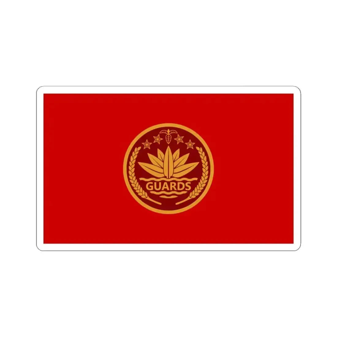 Flag of the President Guard Regiment PGR (Bangladesh) STICKER Vinyl Kiss-Cut Decal 4 Inch White - The Sticker Space