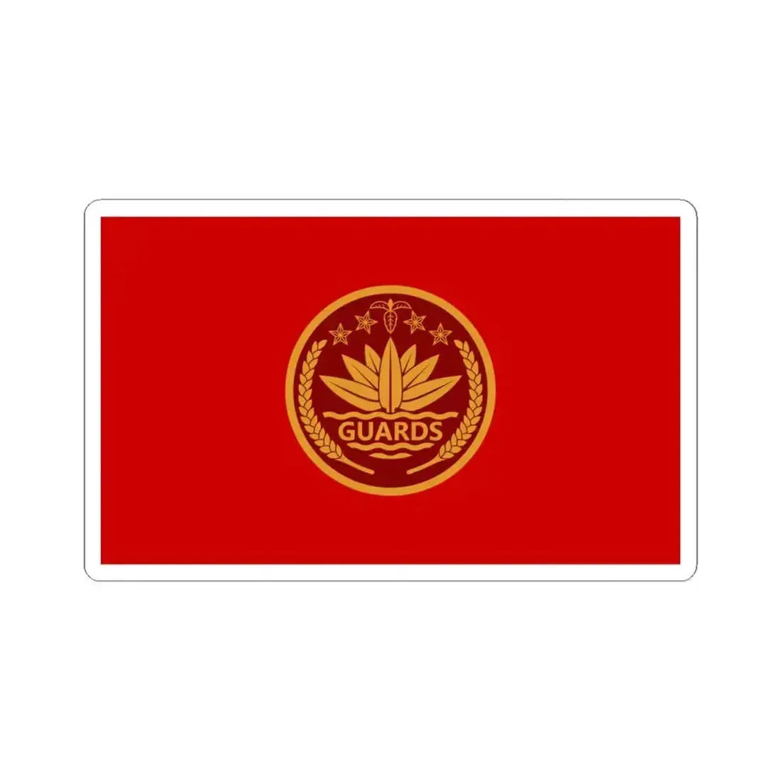 Flag of the President Guard Regiment PGR (Bangladesh) STICKER Vinyl Kiss-Cut Decal 6 Inch White - The Sticker Space