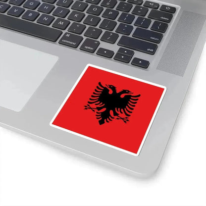 Flag of the President of Albania 1992-2002 (Albania) STICKER Vinyl Kiss-Cut Decal - The Sticker Space