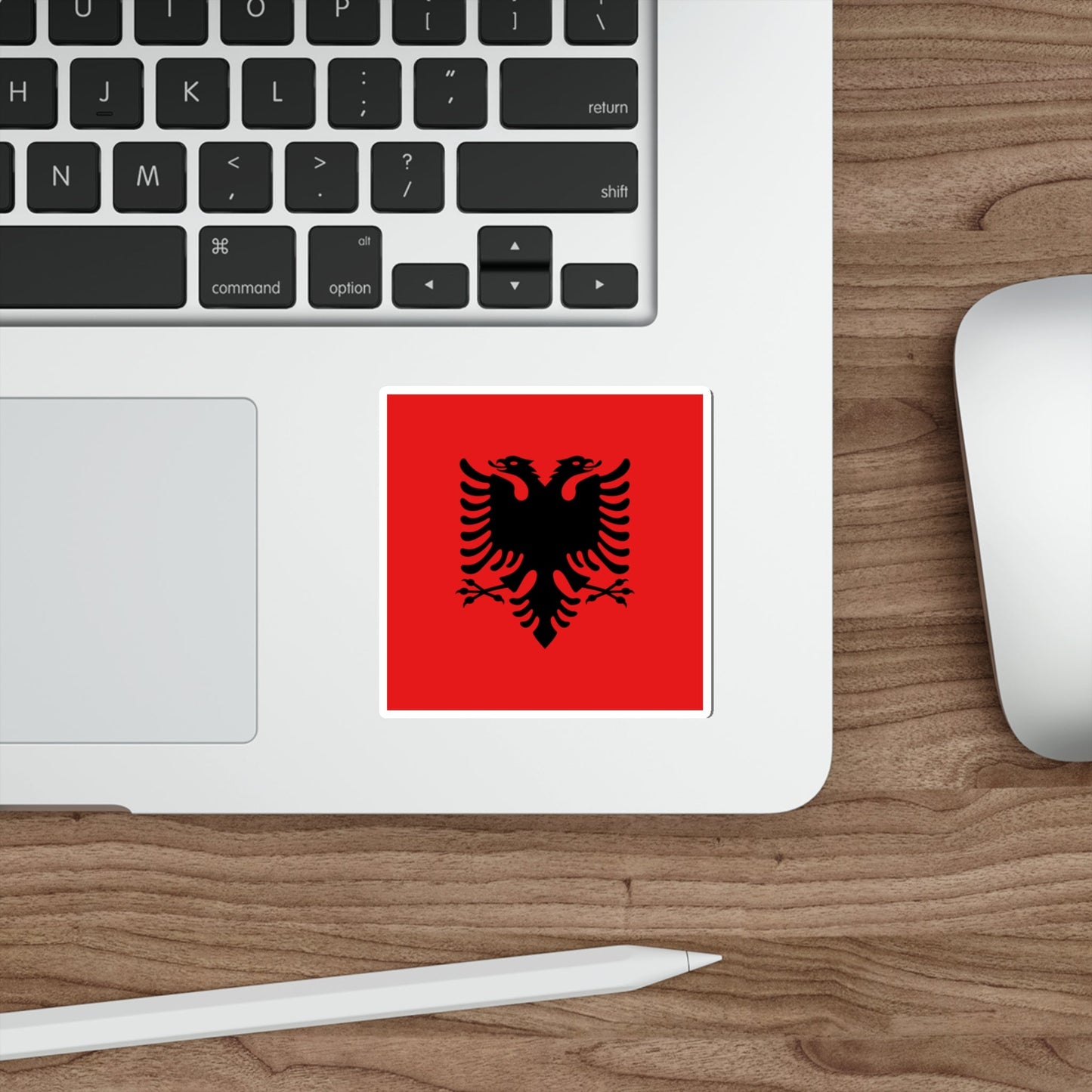 Flag of the President of Albania 1992 to 2002 STICKER Vinyl Die-Cut Decal-The Sticker Space