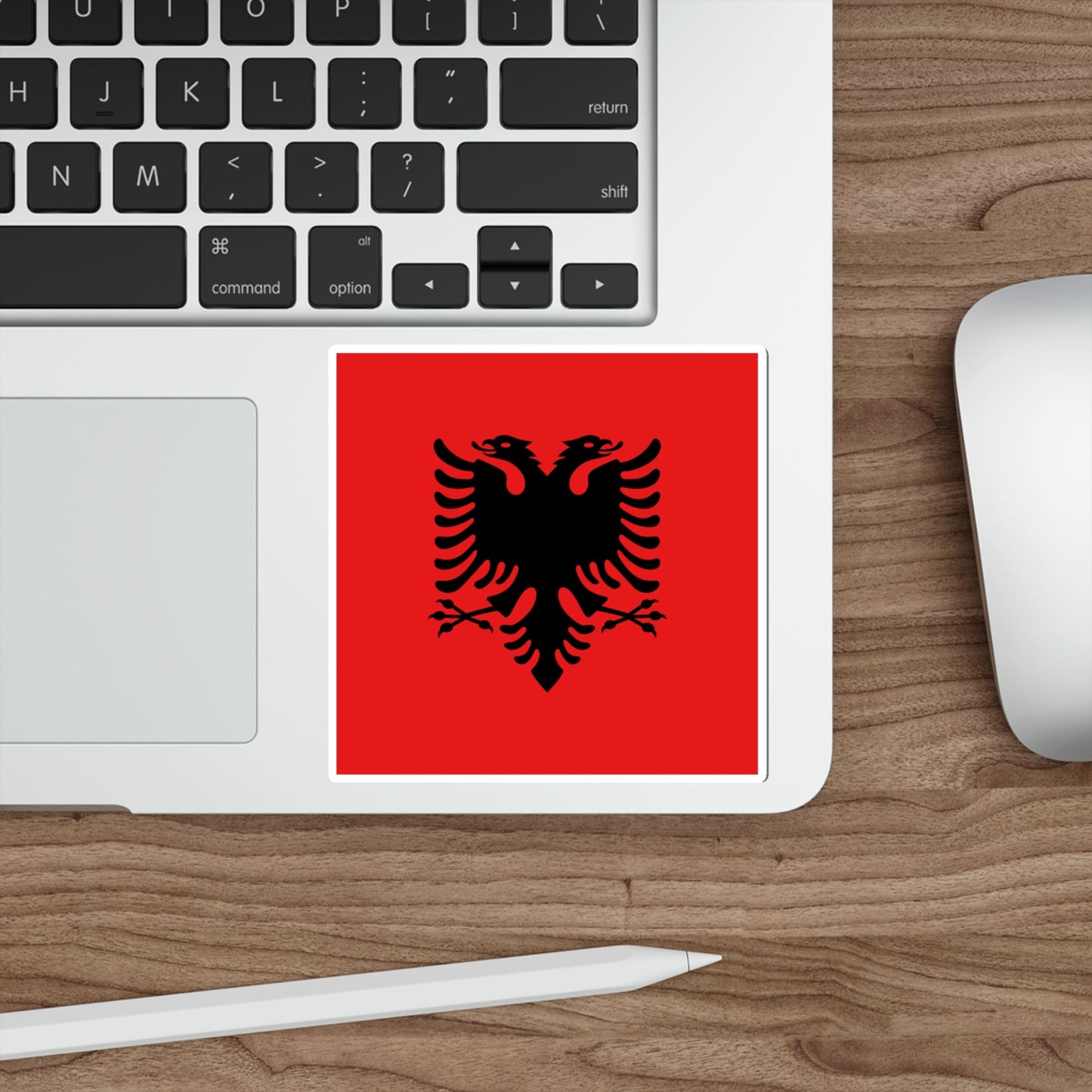 Flag of the President of Albania 1992 to 2002 STICKER Vinyl Die-Cut Decal-The Sticker Space