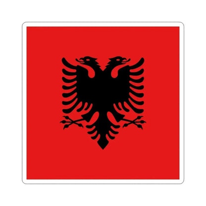 Flag of the President of Albania 1992 to 2002 STICKER Vinyl Die-Cut Decal 5 Inch - The Sticker Space