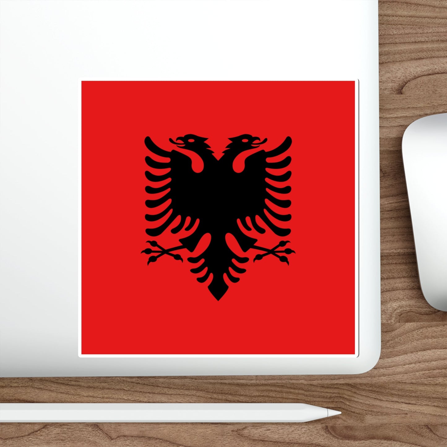 Flag of the President of Albania 1992 to 2002 STICKER Vinyl Die-Cut Decal-The Sticker Space