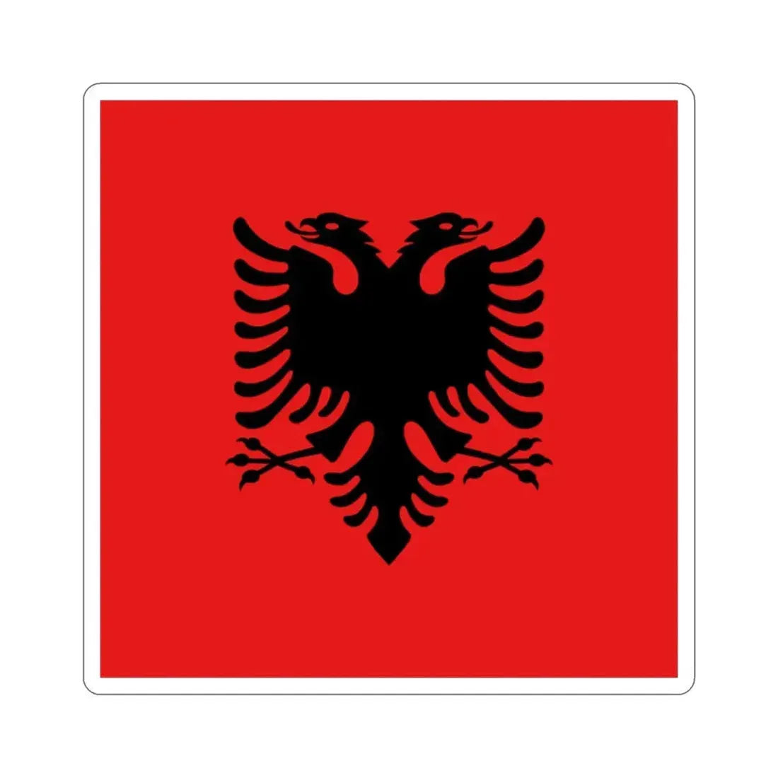 Flag of the President of Albania 1992 to 2002 STICKER Vinyl Die-Cut Decal - The Sticker Space