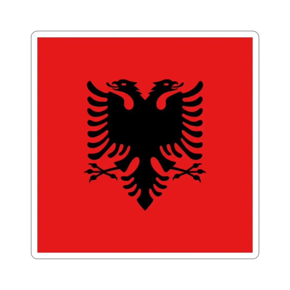 Flag of the President of Albania 1992 to 2002 STICKER Vinyl Die-Cut Decal - The Sticker Space