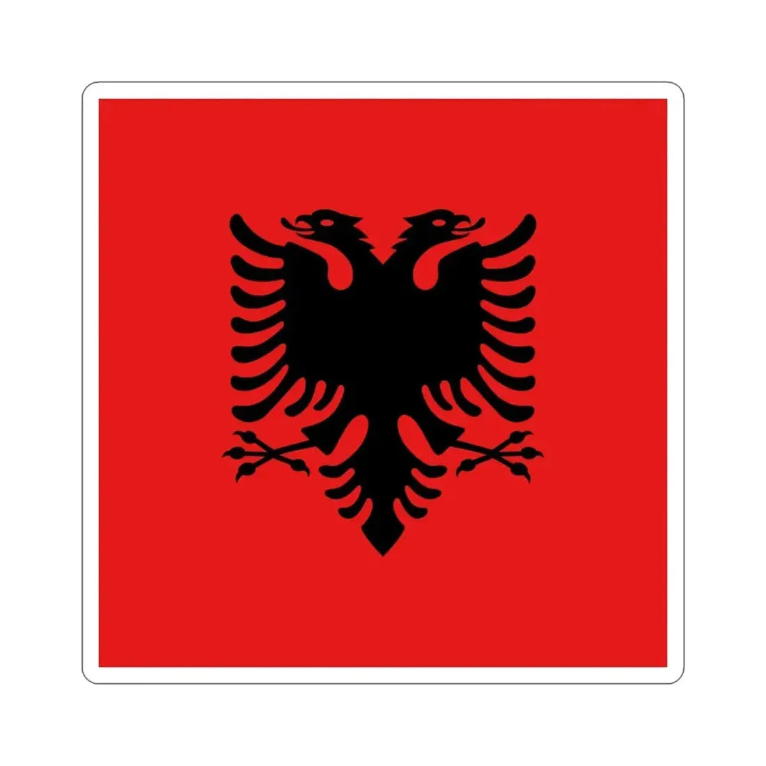Flag of the President of Albania 1992 to 2002 STICKER Vinyl Die-Cut Decal - The Sticker Space