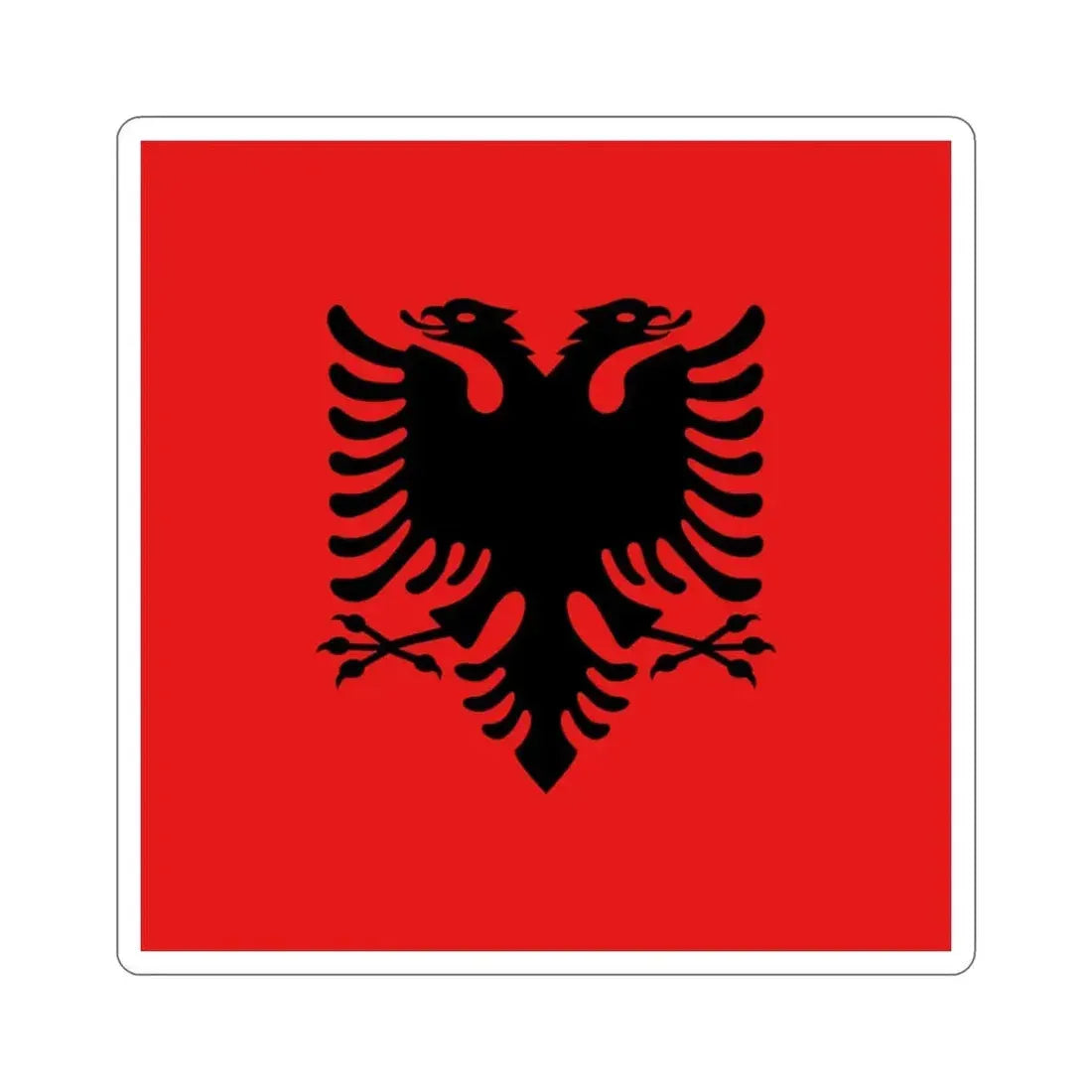 Flag of the President of Albania 1992 to 2002 STICKER Vinyl Die-Cut Decal - The Sticker Space
