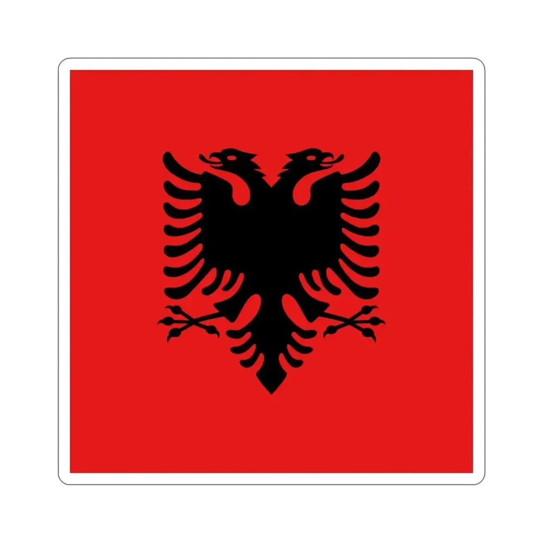 Flag of the President of Albania 1992 to 2002 STICKER Vinyl Die-Cut Decal - The Sticker Space