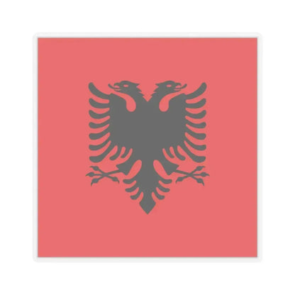 Flag of the President of Albania 1992 to 2002 - STICKER Vinyl Kiss-Cut Decal 2 Inch Transparent - The Sticker Space