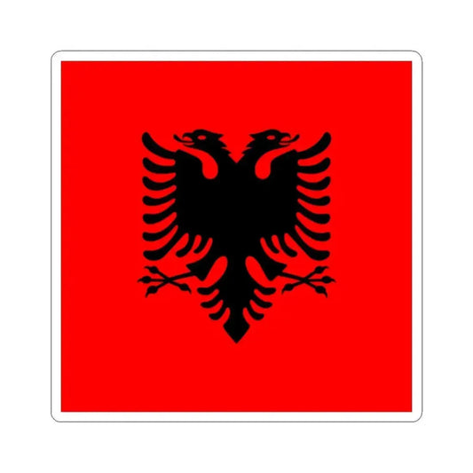 Flag of the President of Albania 2002-2014 (Albania) STICKER Vinyl Kiss-Cut Decal 2 Inch White - The Sticker Space