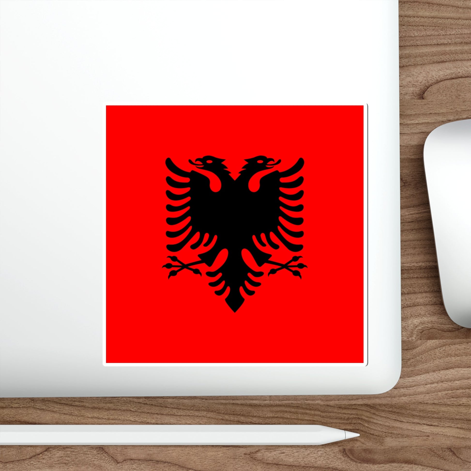 Flag of the President of Albania 2002 to 2014 STICKER Vinyl Die-Cut Decal-The Sticker Space