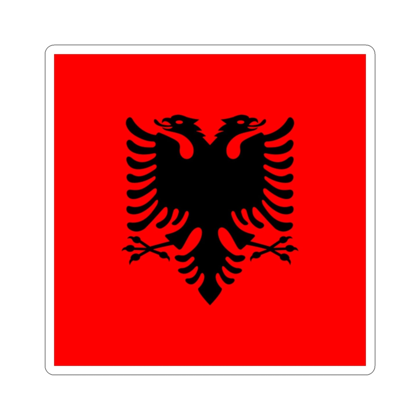 Flag of the President of Albania 2002 to 2014 STICKER Vinyl Die-Cut Decal-2 Inch-The Sticker Space