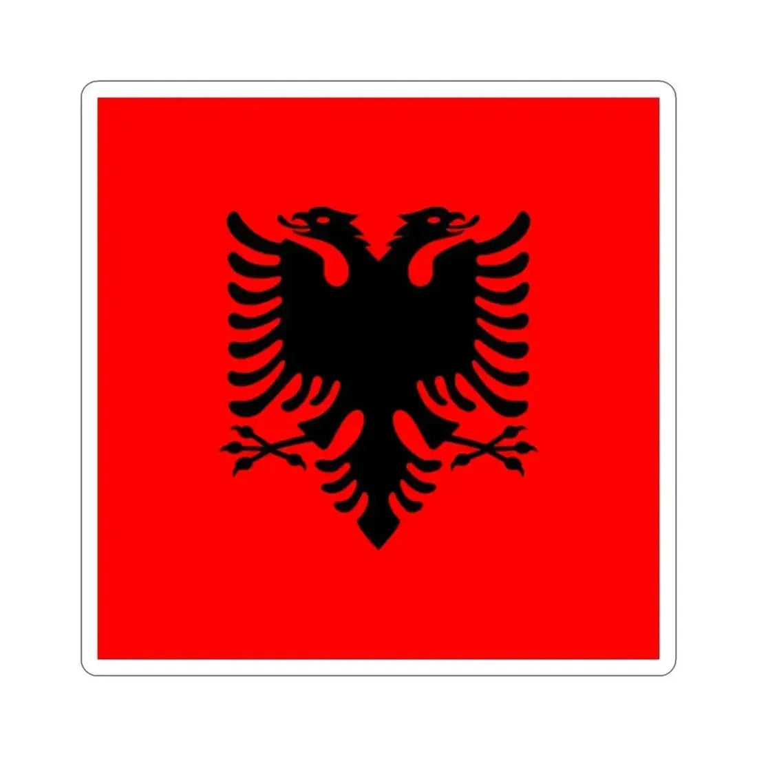 Flag of the President of Albania 2002 to 2014 STICKER Vinyl Die-Cut Decal 2 Inch - The Sticker Space
