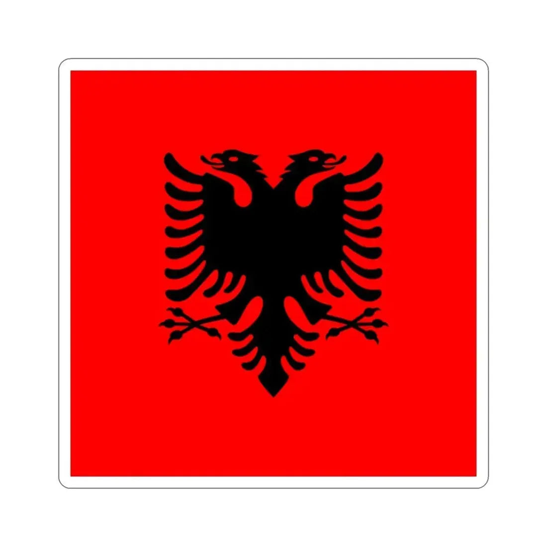 Flag of the President of Albania 2002 to 2014 STICKER Vinyl Die-Cut Decal 2 Inch - The Sticker Space